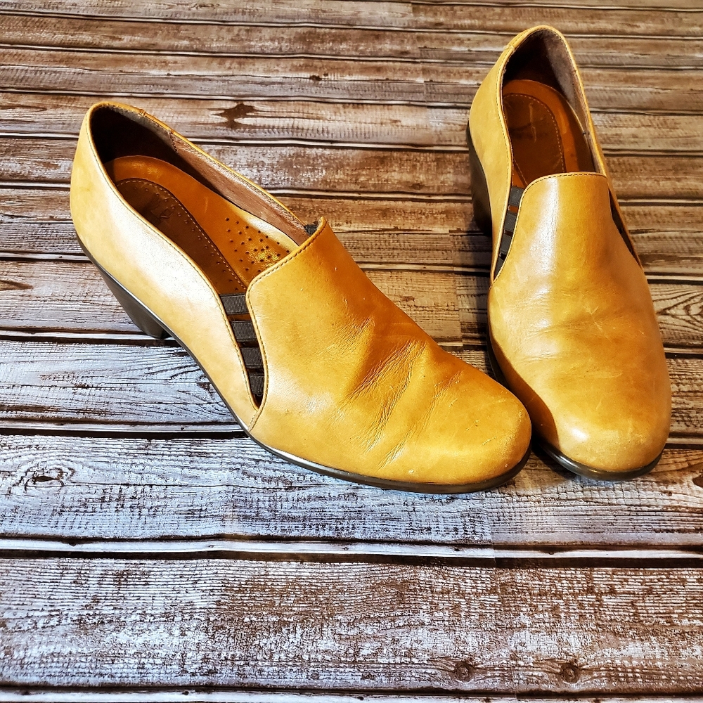 Dansko Raphael Tan Leather Booties EU 39 US 8.5-9